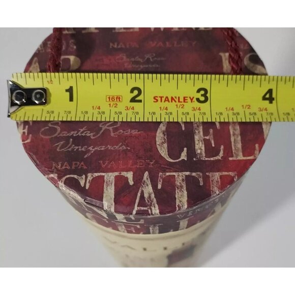 Gift Box Storage Container Carrier Wine 13" tall bottle 3.5" Diameter 2004 - Picture 6 of 10
